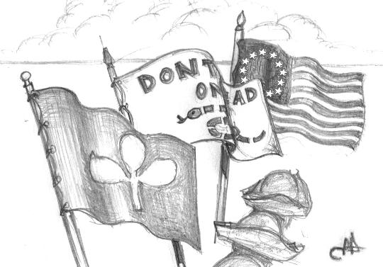 Irish Shamrock, Don't Tread on Me, Starand Stripes