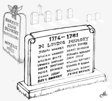 Monument : For Barrie Patterson 7-1-1942 - 11-19-2003 from Jock