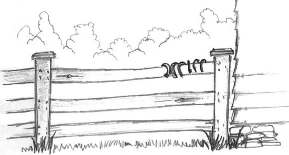 Shoes on Fence, (c) Jock Dempsey