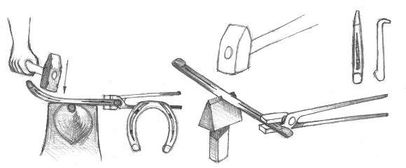 Hoof Picks from Horseshoe (c) 2001 Jock Dempsey
