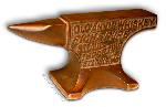 Antique whiskey advertizing anvil