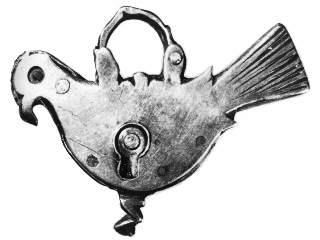 Page 73, Iron Bird shaped Padlock