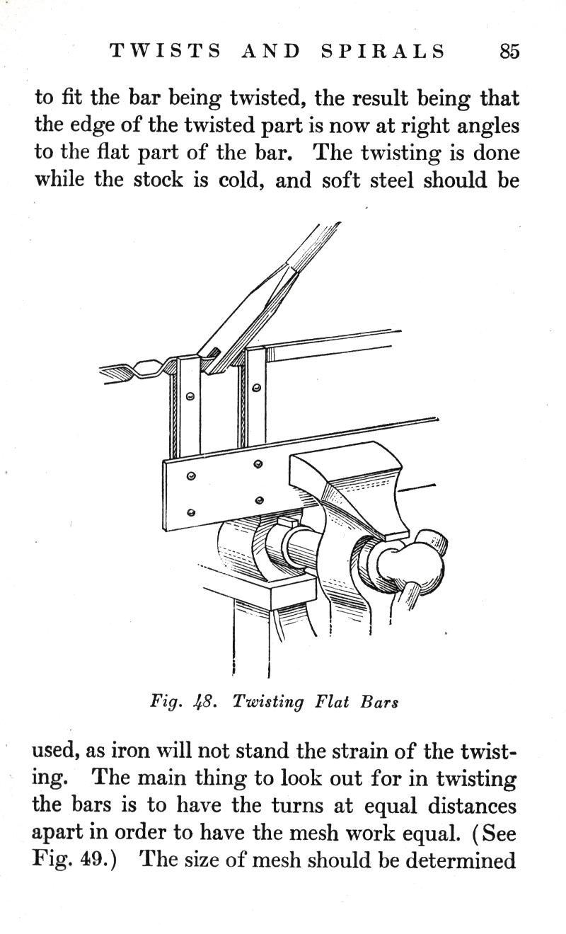 TWISTS, SPIRALS, bar, twisted, cold, soft, steel, Flat Bars, iron, twisting, equal, distances