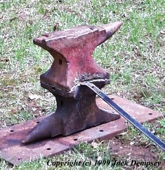 Blowing the anvil setup