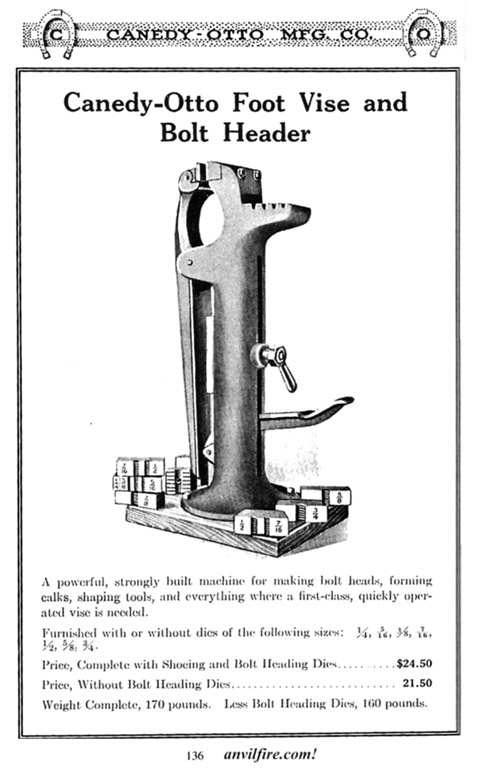 Canedy-Otto Vise by Wells Bro's.